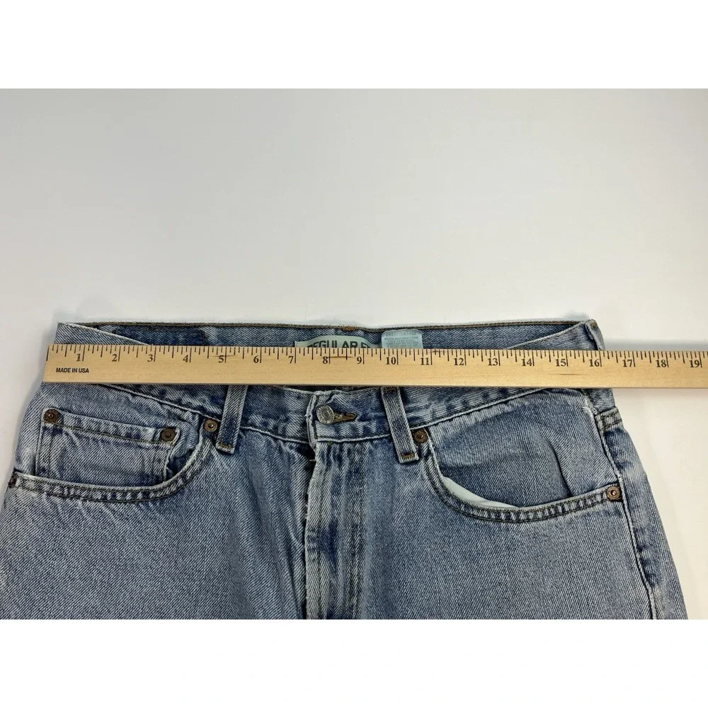 Levis 505 Jeans Mens 32x30 Blue Regular Fit Straight Y2K Vintage Light Wash
